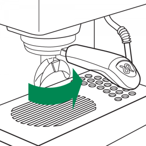 Nettoyage quotidien de la Rancilio Silvia